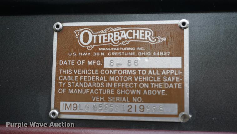 image for item DF1533 1986 Otterbacher Alum A Body camper