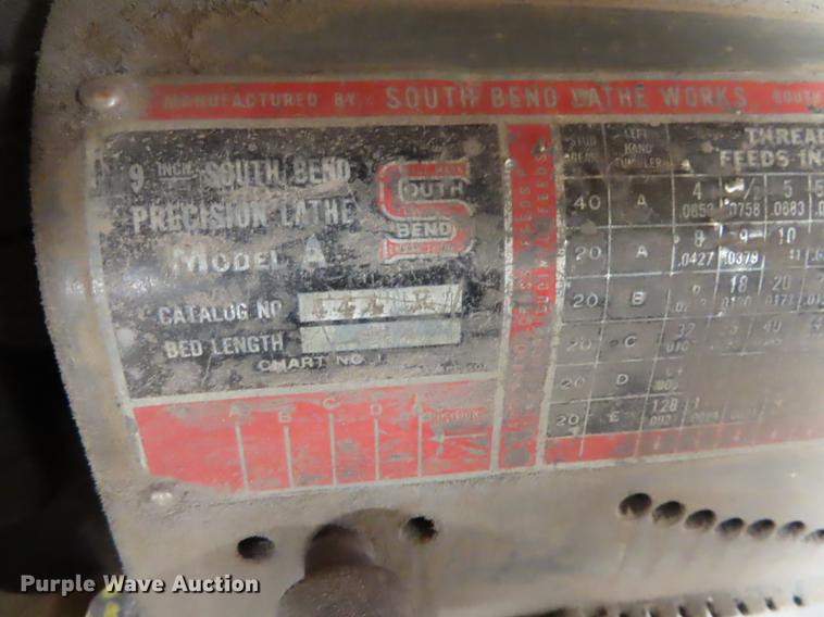 image for item DN9163 South Bend A Precision lathe