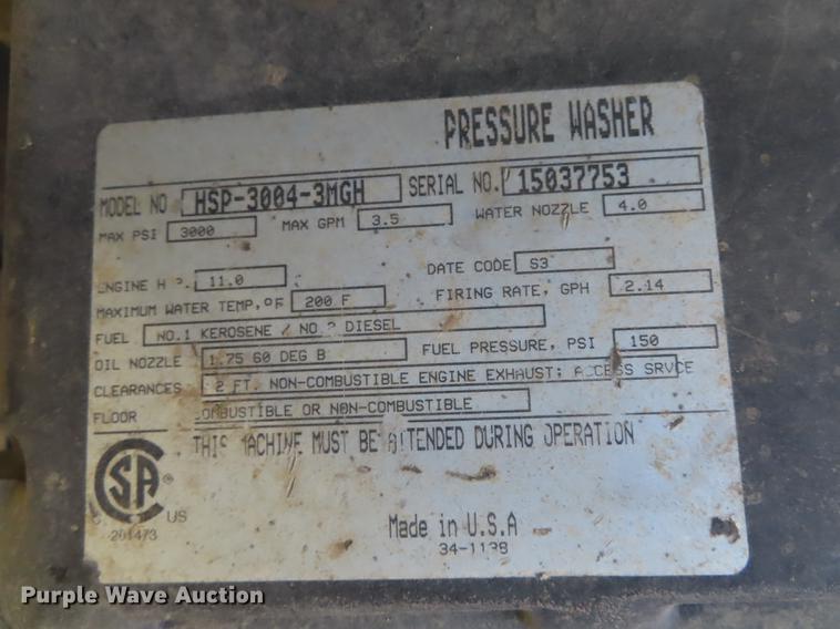 image for item DN9166 (2) pressure washers