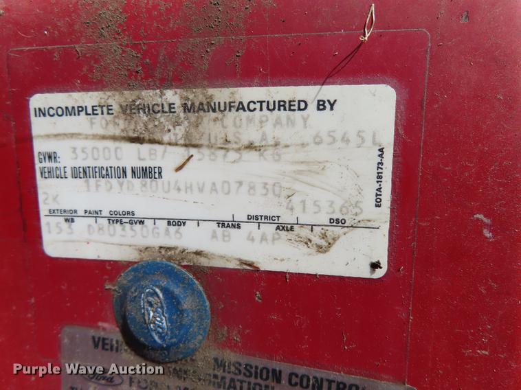 image for item DN9231 1987 Ford C8000 fire truck