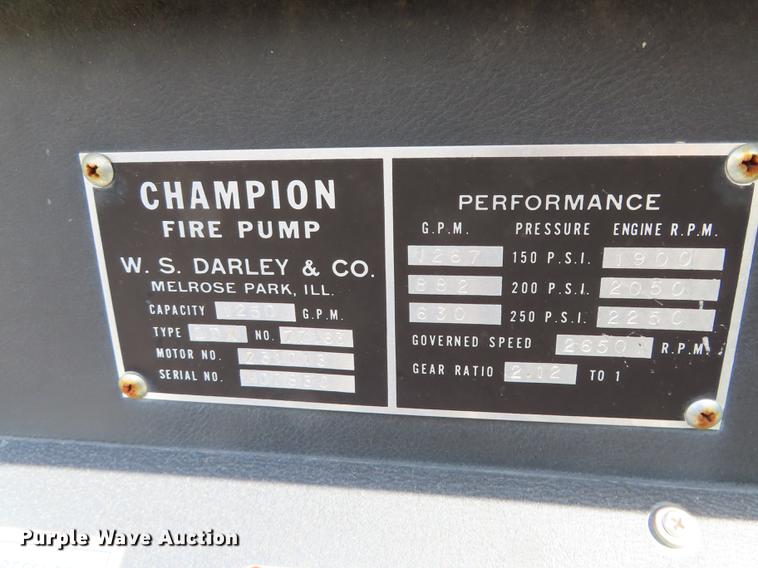 image for item DN9231 1987 Ford C8000 fire truck