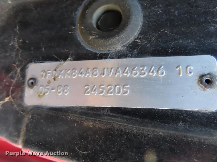 image for item DN9234 1988 Ford F800 fire truck