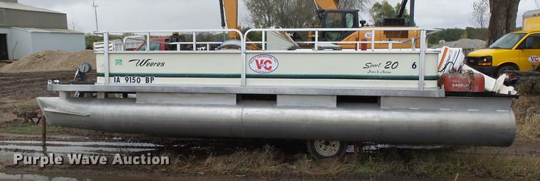 image for item DX9142 1991 Weeres Sport 20 pontoon boat