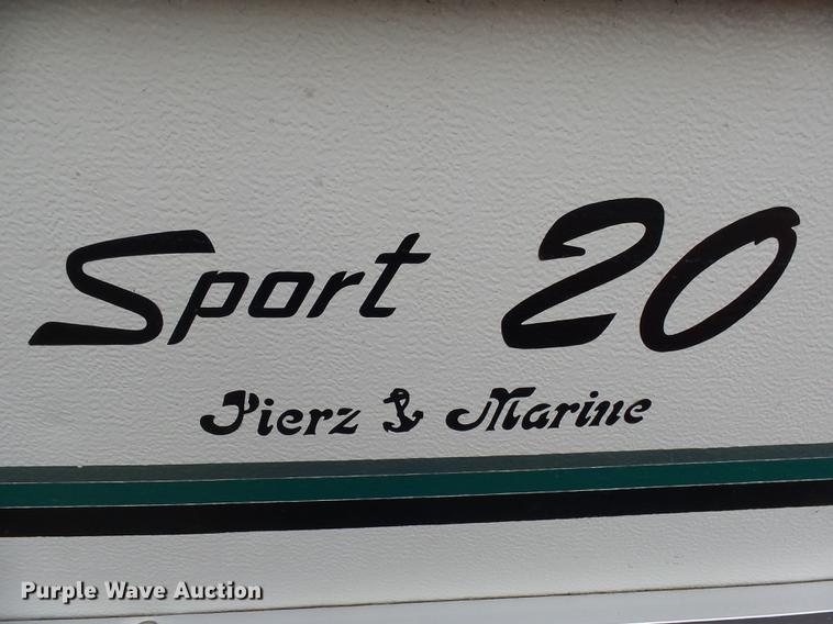 image for item DX9142 1991 Weeres Sport 20 pontoon boat