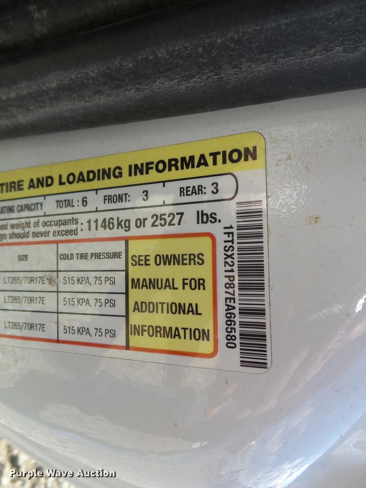 image for item DX9540 2007 Ford F250 Super Duty SuperCab pickup truck