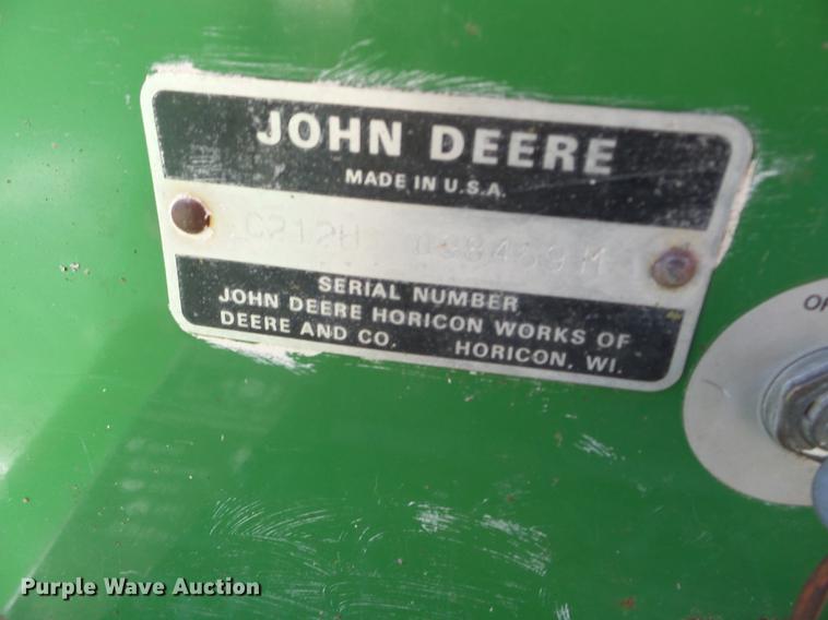 image for item DX9687 John Deere 212 lawn mower