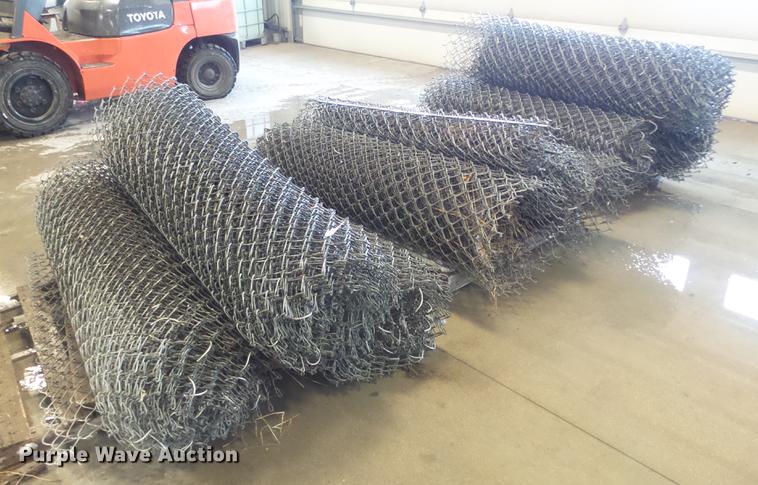 image for item EH9034 (9) rolls of chain link fence