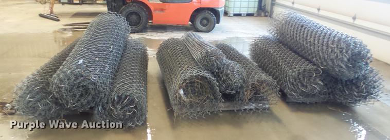 image for item EH9034 (9) rolls of chain link fence