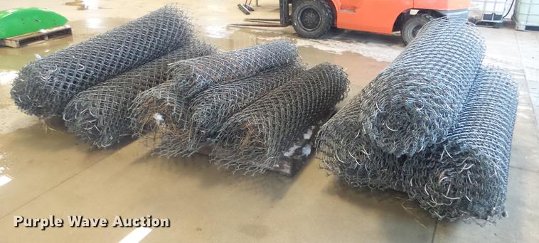 image for item EH9034 (9) rolls of chain link fence