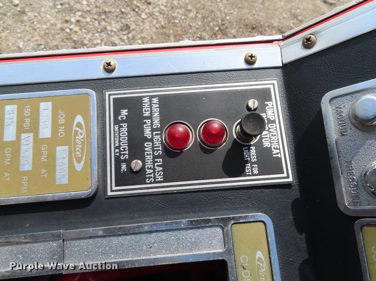 image for item EI9998 1982 Pierce Arrow V-1324M fire truck