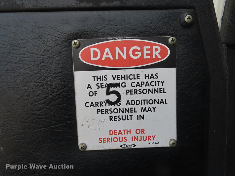 image for item EI9999 1989 Pierce Arrow E4854 fire truck