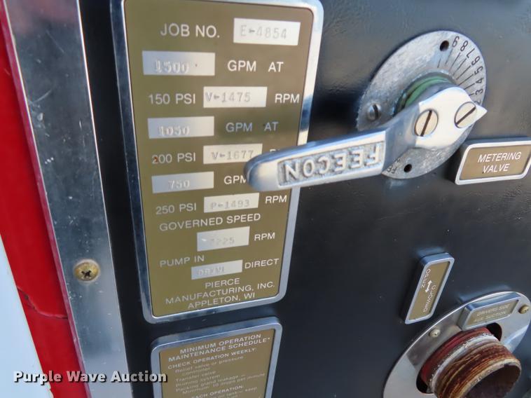 image for item EI9999 1989 Pierce Arrow E4854 fire truck