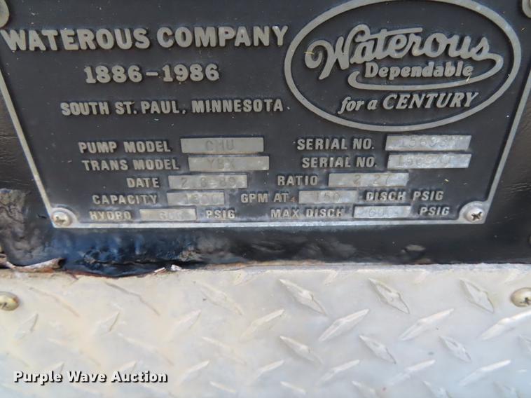 image for item EI9999 1989 Pierce Arrow E4854 fire truck