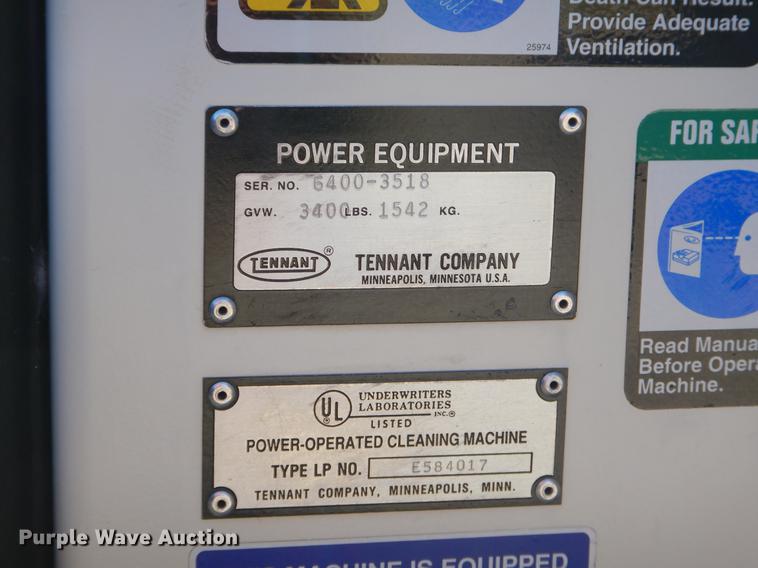 image for item EO9716 Tennant 6400 sweeper