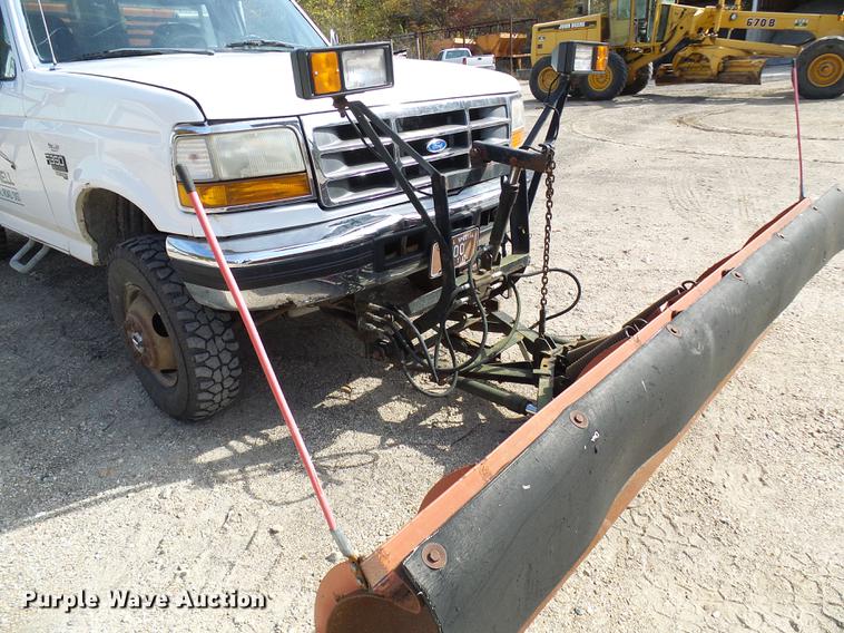 image for item DB2029 1997 Ford F350 dump flatbed pickup truck