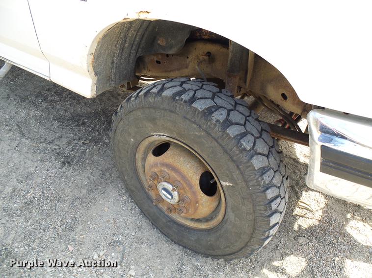 image for item DB2029 1997 Ford F350 dump flatbed pickup truck