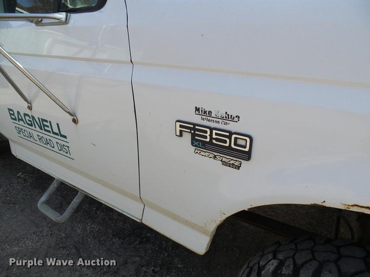 image for item DB2029 1997 Ford F350 dump flatbed pickup truck