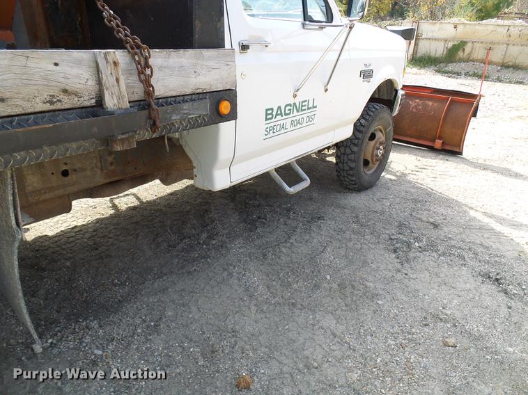 image for item DB2029 1997 Ford F350 dump flatbed pickup truck