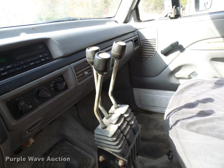 image for item DB2029 1997 Ford F350 dump flatbed pickup truck