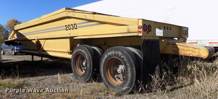 image for item DB8528 1992 Load King 2030 bottom dump trailer