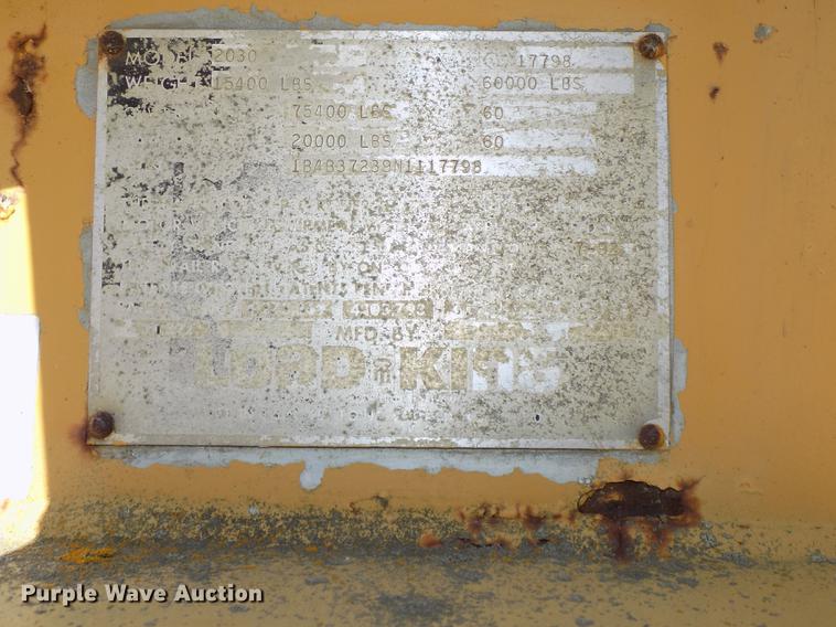 image for item DB8528 1992 Load King 2030 bottom dump trailer