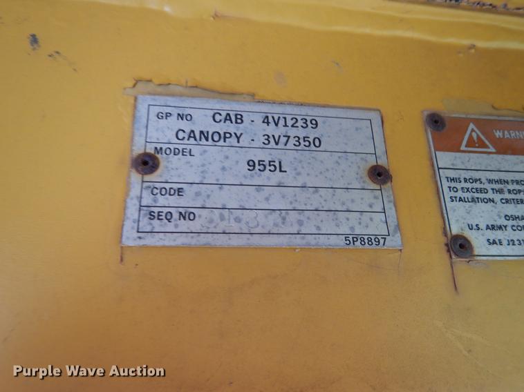 image for item DB9345 1978 Caterpillar 955L track loader