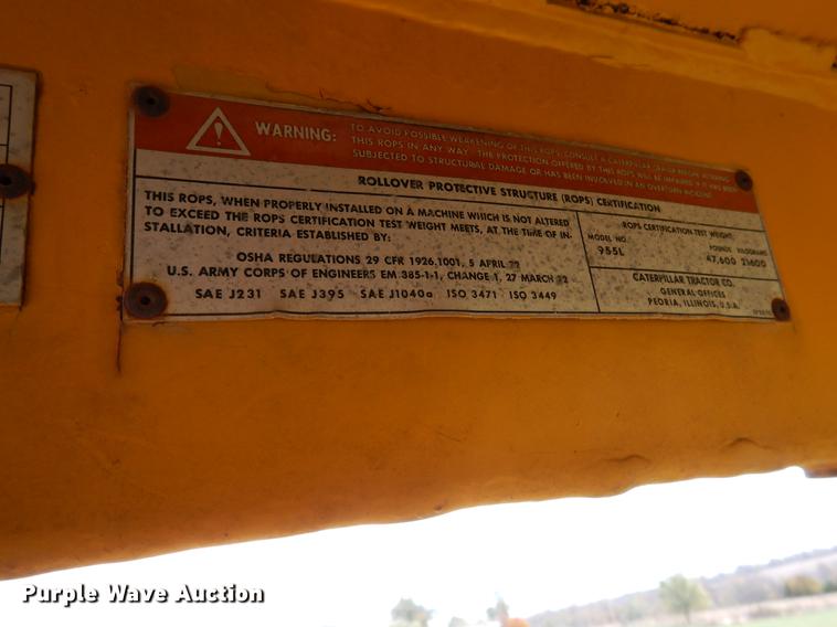 image for item DB9345 1978 Caterpillar 955L track loader