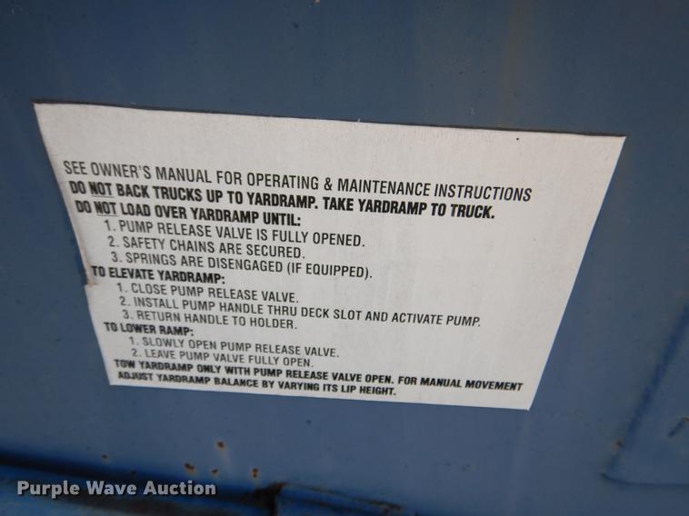 image for item DB9361 Bluff Manufacturing 40SYS8436L loading ramp