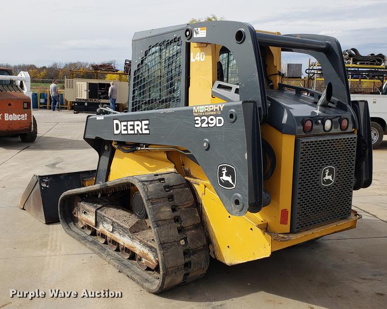 image for item DB9413 2012 John Deere 329D skid steer