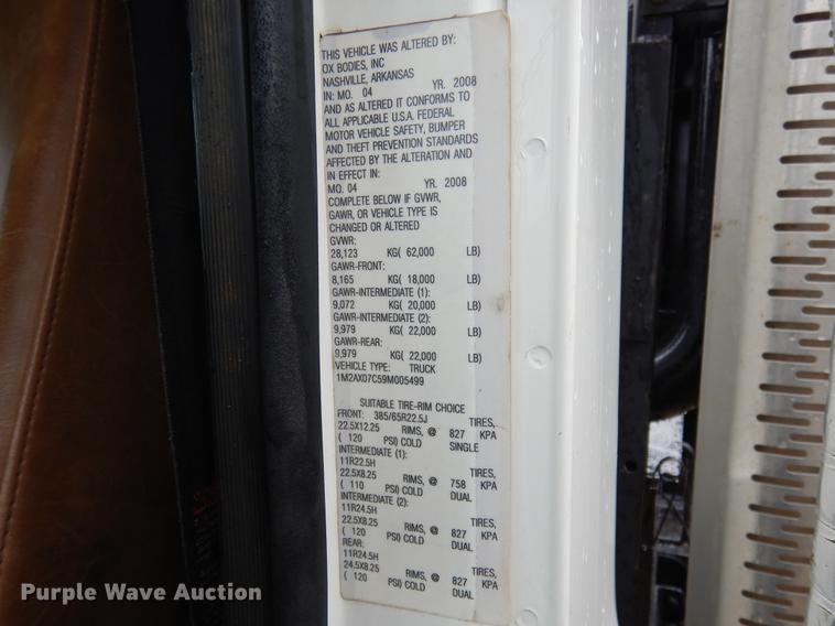 image for item DC5928 2009 Mack GU713 Granite winch truck