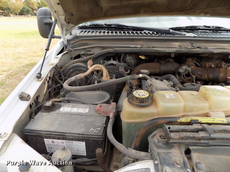 image for item DD3506 2002 Ford F350 Super Duty Crew Cab utility bed pickup truck