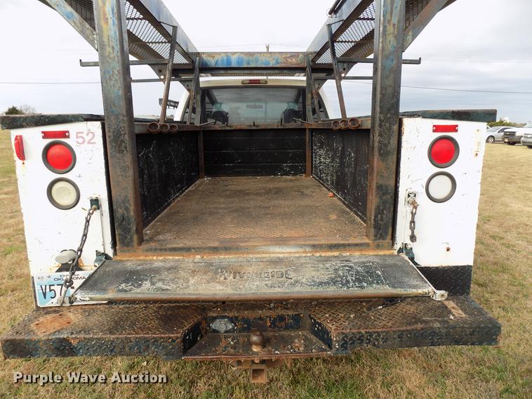 image for item DD3506 2002 Ford F350 Super Duty Crew Cab utility bed pickup truck