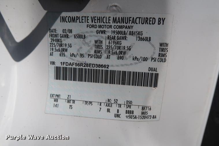 image for item DD5333 2008 Ford F550 bucket truck