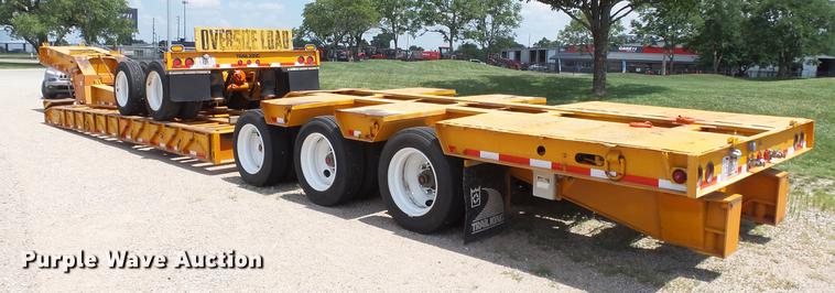 image for item DE2970 1989 Trail King TK120DG-553 low boy equipment trailer