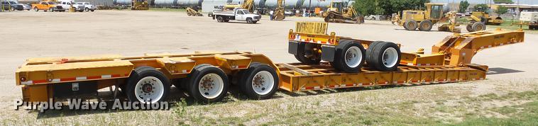 image for item DE2970 1989 Trail King TK120DG-553 low boy equipment trailer