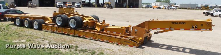 image for item DE2970 1989 Trail King TK120DG-553 low boy equipment trailer