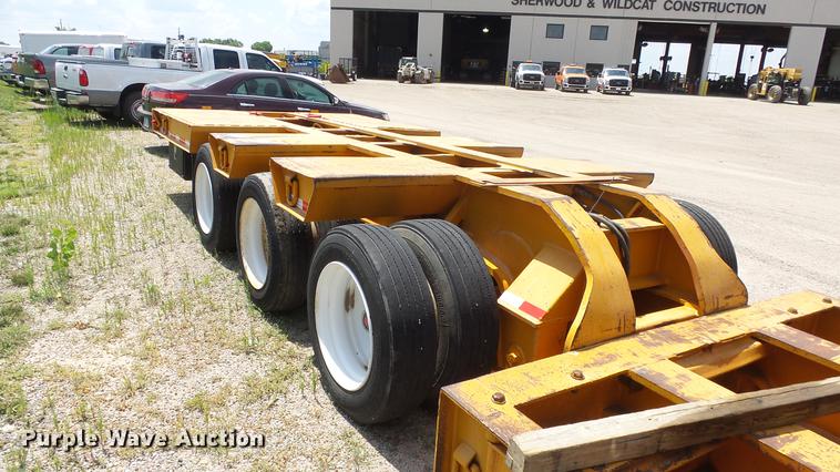 image for item DE2970 1989 Trail King TK120DG-553 low boy equipment trailer