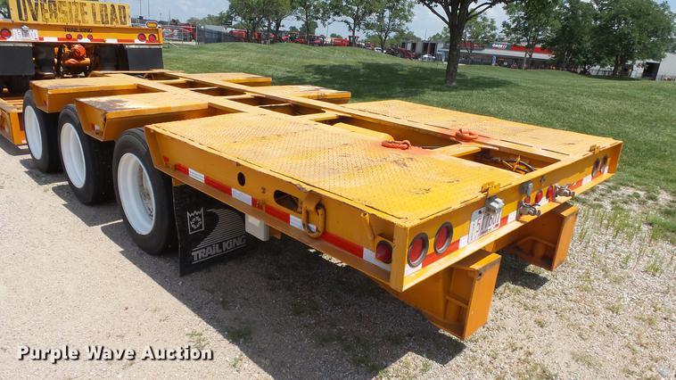 image for item DE2970 1989 Trail King TK120DG-553 low boy equipment trailer