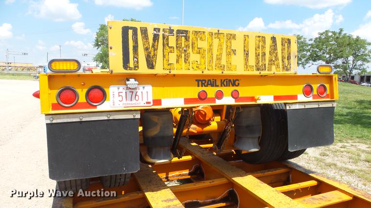 image for item DE2970 1989 Trail King TK120DG-553 low boy equipment trailer