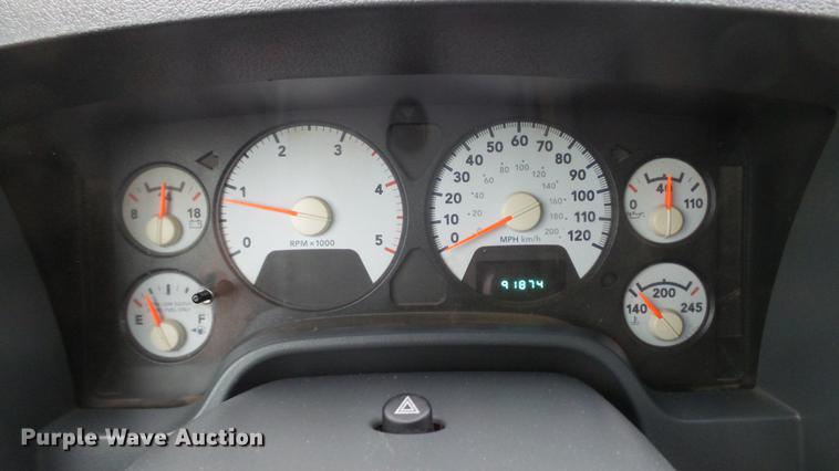 image for item DE4922 2008 Dodge Ram 4500 Quad Cab utility bed truck