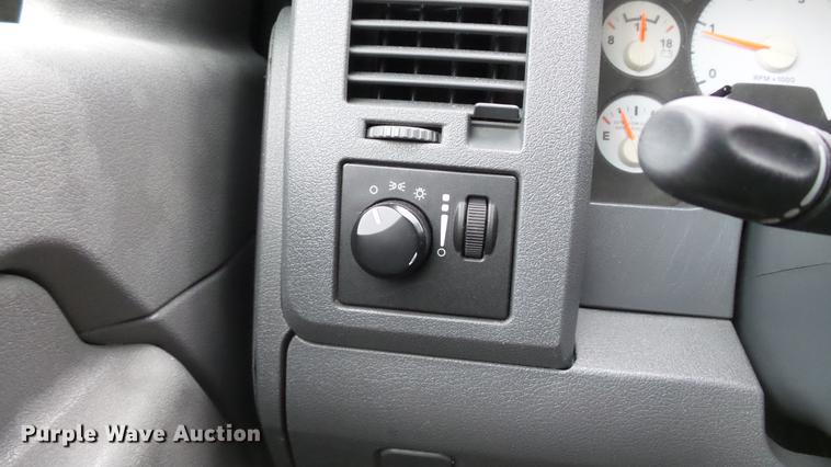 image for item DE4922 2008 Dodge Ram 4500 Quad Cab utility bed truck