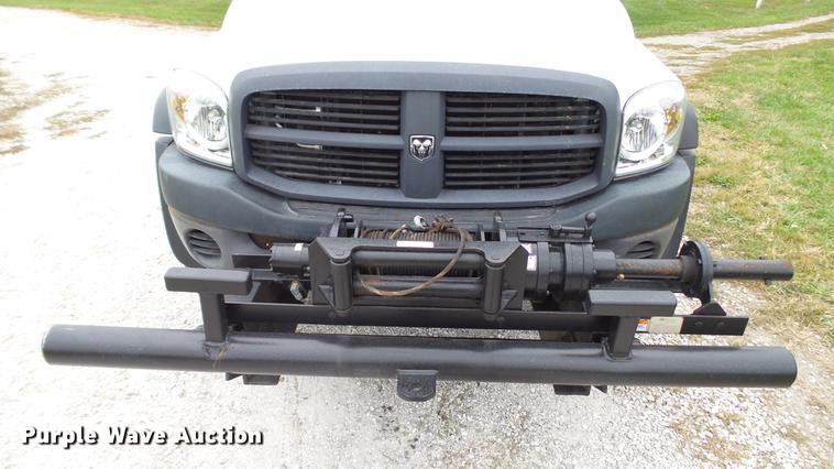 image for item DE4922 2008 Dodge Ram 4500 Quad Cab utility bed truck