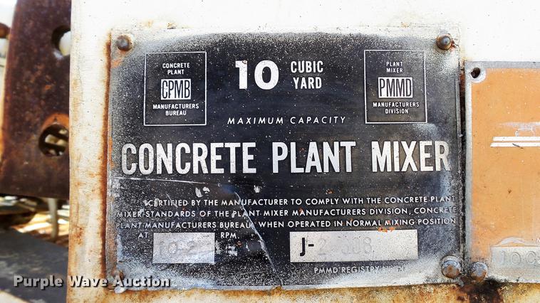 image for item DE4931 1990 Ross 135-10 Uniplant Central Mix concrete plant