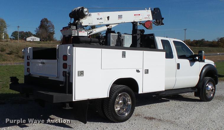 image for item DE4937 2011 Ford F450 Super Duty SuperCab service truck with crane