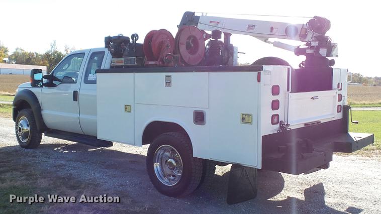 image for item DE4937 2011 Ford F450 Super Duty SuperCab service truck with crane