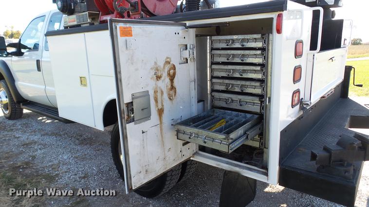 image for item DE4937 2011 Ford F450 Super Duty SuperCab service truck with crane