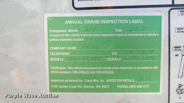 image for item DE4937 2011 Ford F450 Super Duty SuperCab service truck with crane