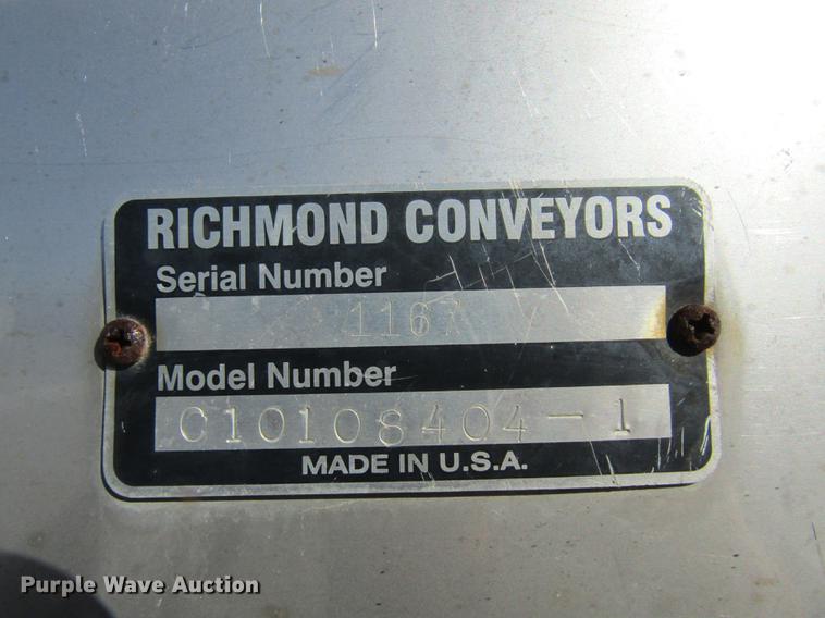 image for item DE5884 Richmond Conveyors C10108404-1 shingle conveyor