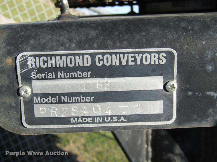 image for item DE5884 Richmond Conveyors C10108404-1 shingle conveyor