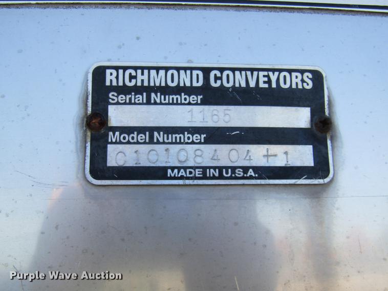 image for item DE5885 Richmond Conveyors C10108404-1 shingle conveyor